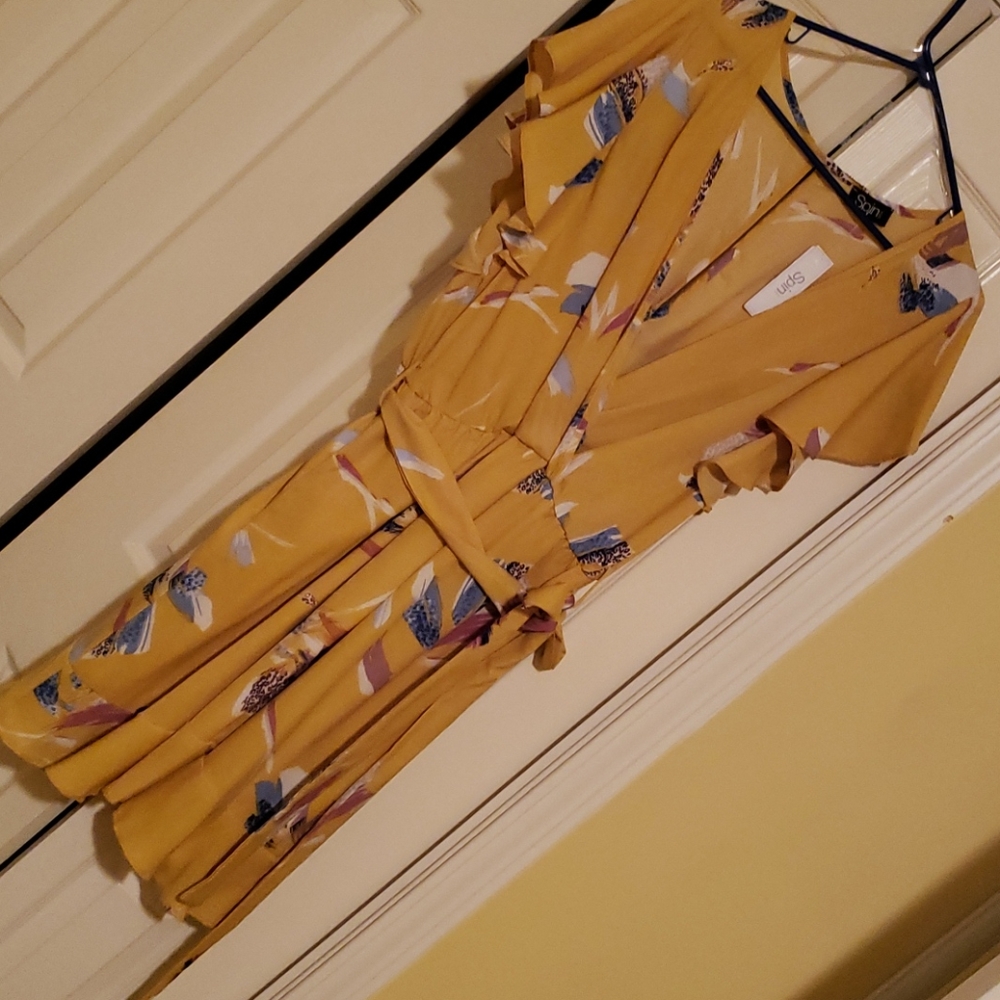 Flouncy Yellow Dress